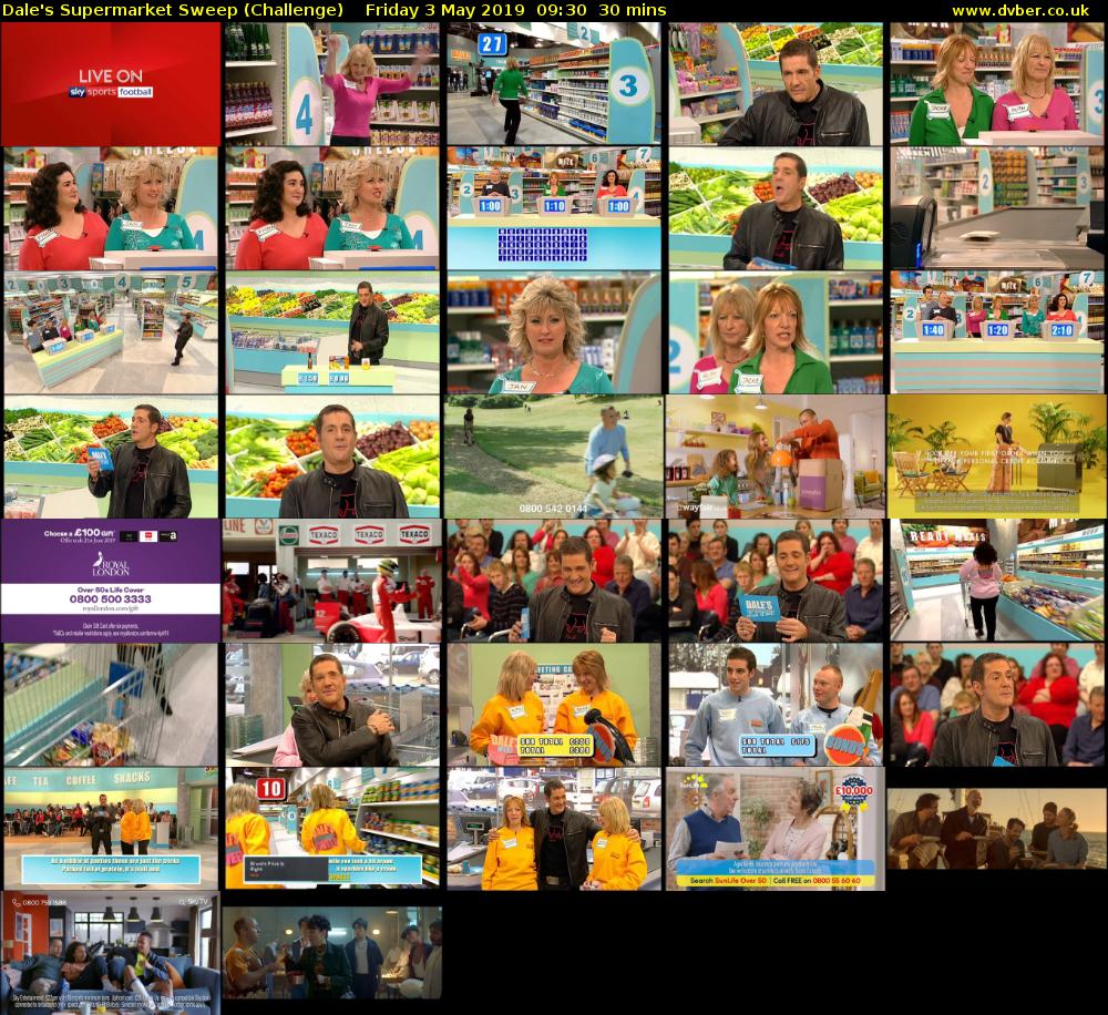 Dale's Supermarket Sweep (Challenge) Friday 3 May 2019 09:30 - 10:00