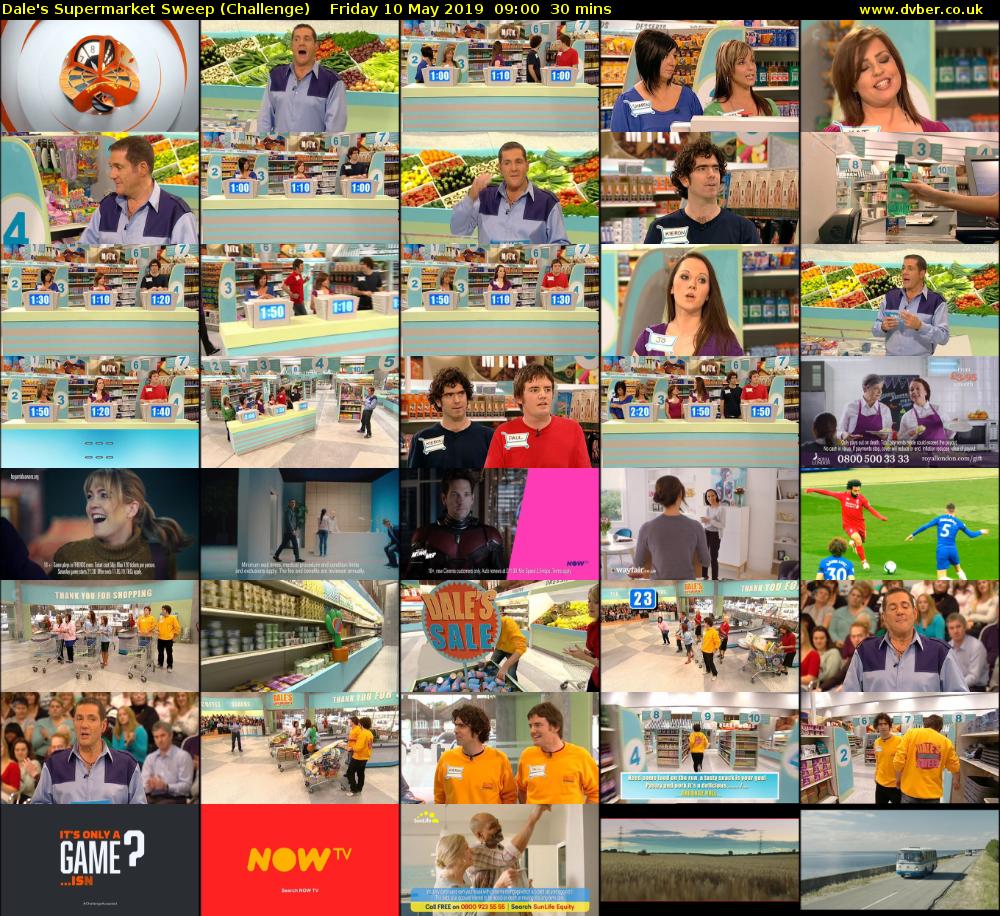 Dale's Supermarket Sweep (Challenge) Friday 10 May 2019 09:00 - 09:30