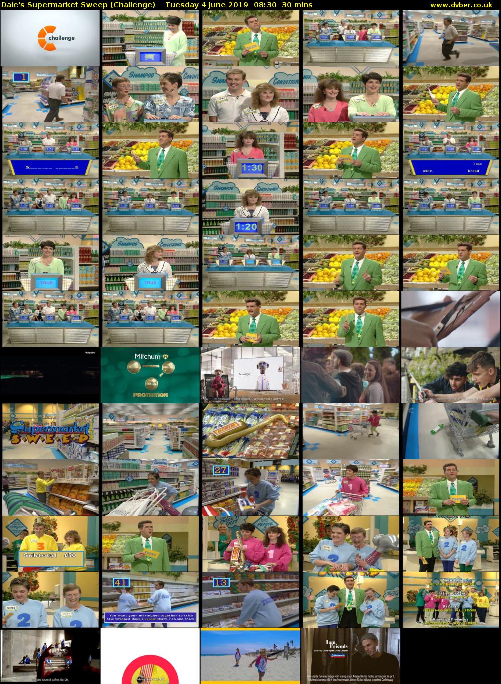 Dale's Supermarket Sweep (Challenge) Tuesday 4 June 2019 08:30 - 09:00