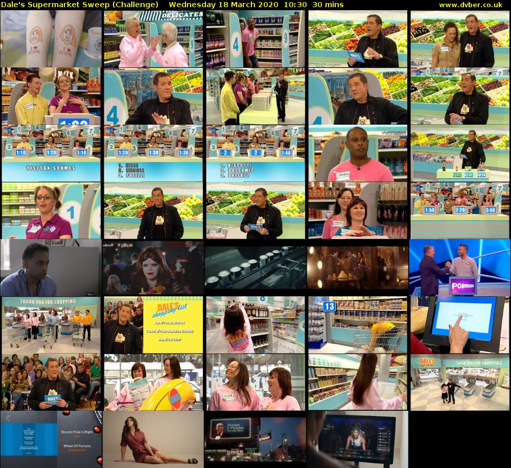Dale's Supermarket Sweep (Challenge) Wednesday 18 March 2020 10:30 - 11:00