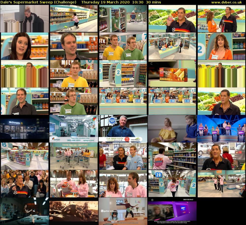 Dale's Supermarket Sweep (Challenge) Thursday 19 March 2020 10:30 - 11:00