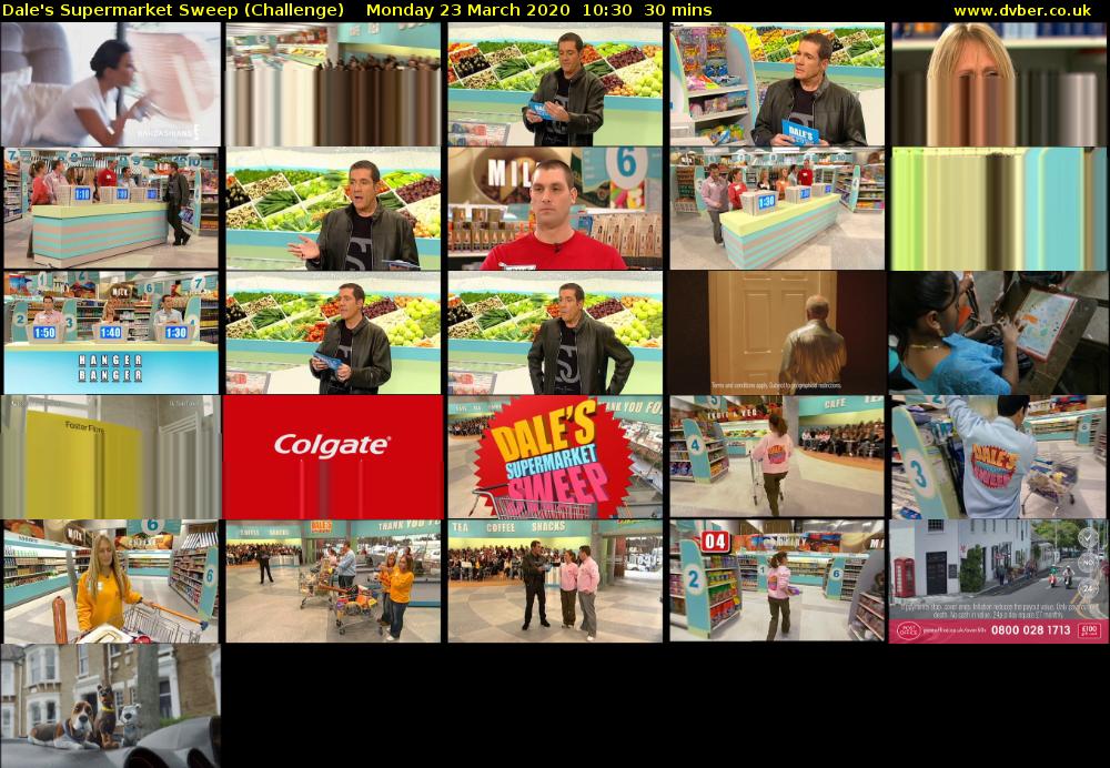 Dale's Supermarket Sweep (Challenge) Monday 23 March 2020 10:30 - 11:00