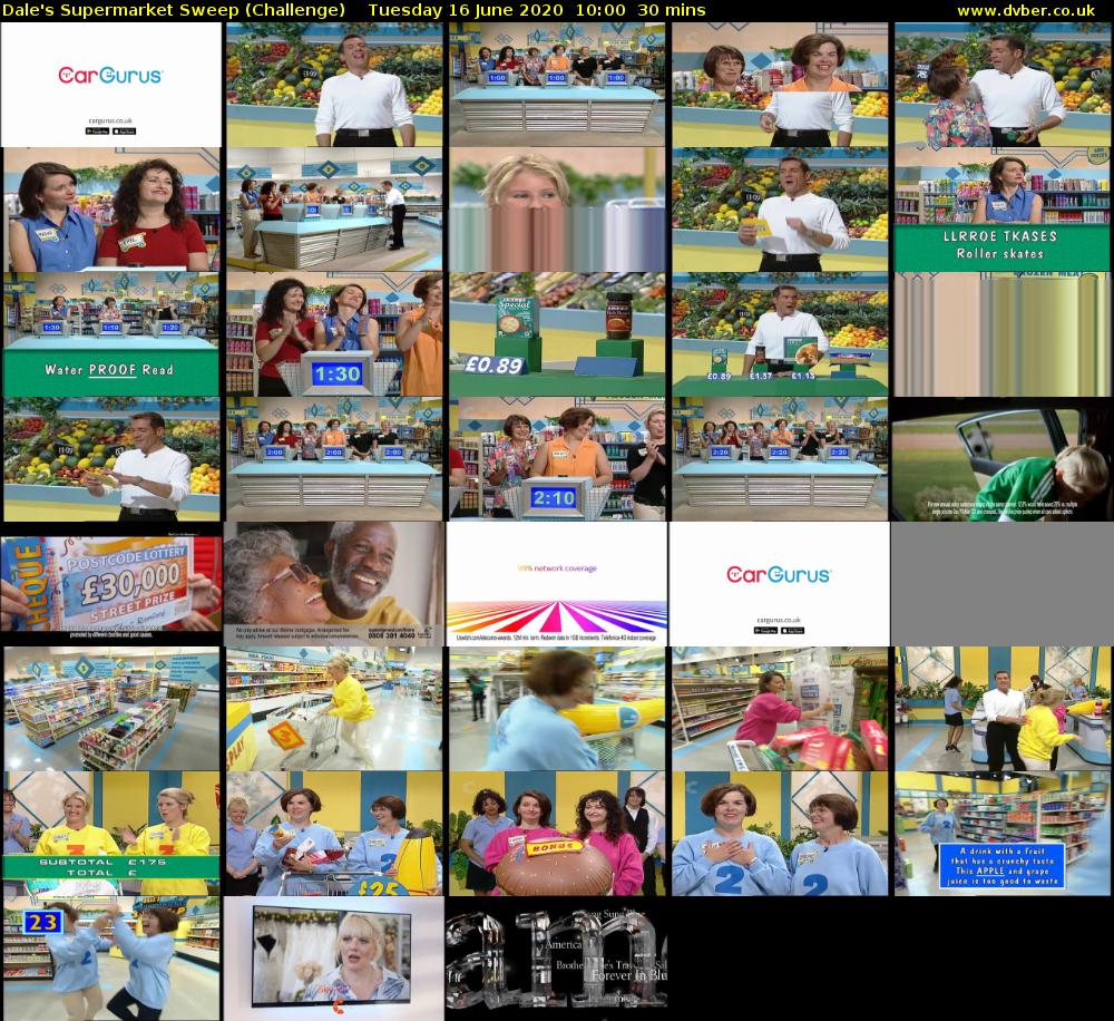 Dale's Supermarket Sweep (Challenge) Tuesday 16 June 2020 10:00 - 10:30