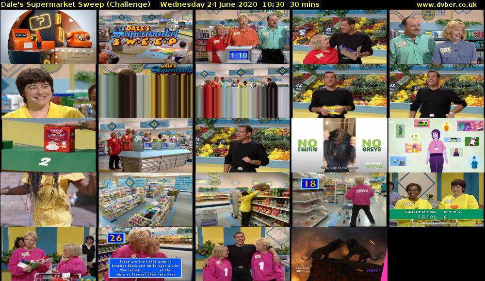 Dale's Supermarket Sweep (Challenge) Wednesday 24 June 2020 10:30 - 11:00