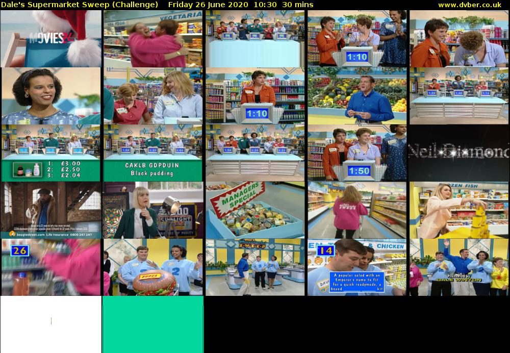 Dale's Supermarket Sweep (Challenge) Friday 26 June 2020 10:30 - 11:00