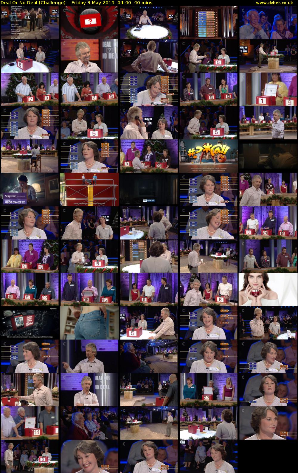 Deal Or No Deal (Challenge) Friday 3 May 2019 04:40 - 05:20