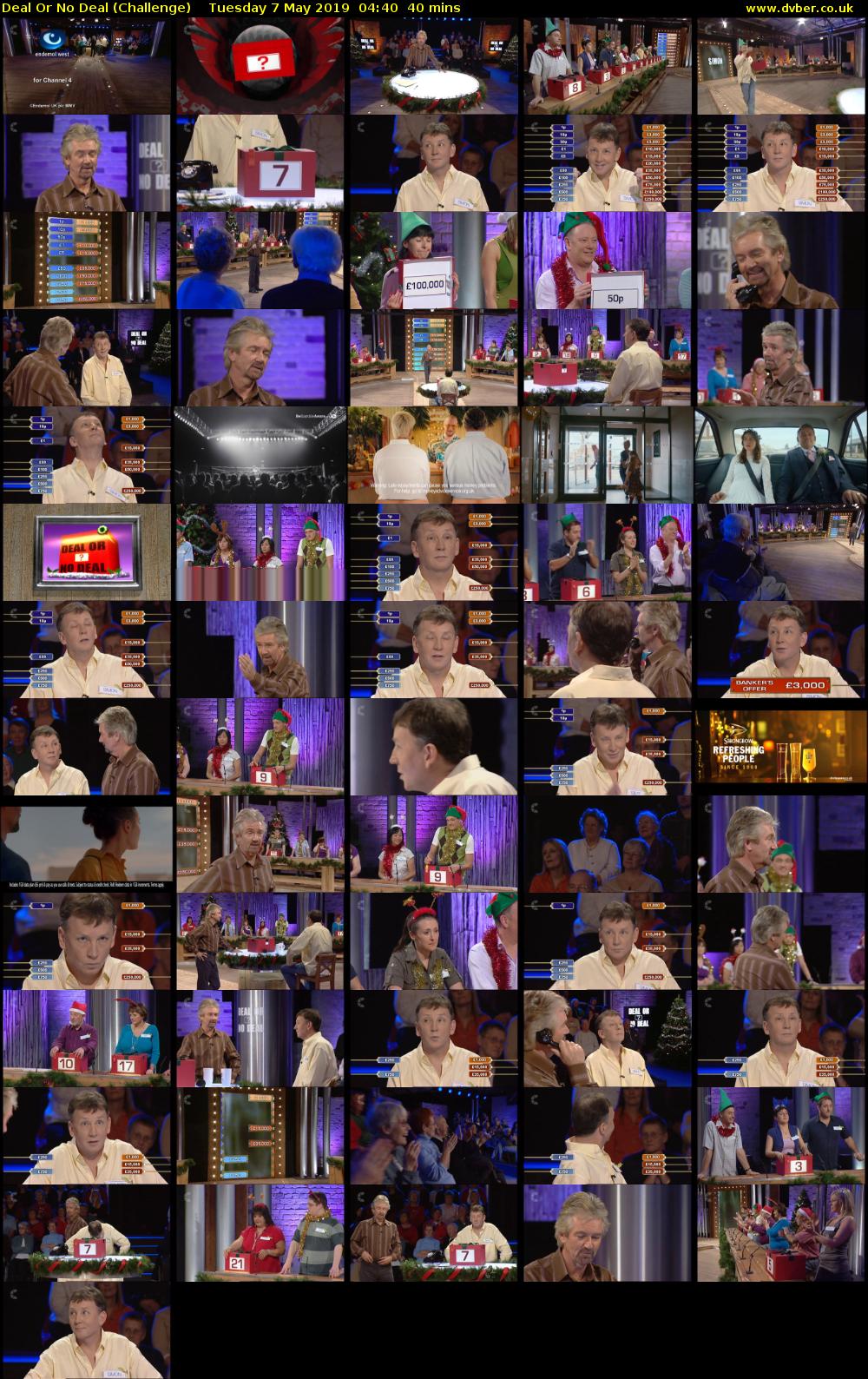Deal Or No Deal (Challenge) Tuesday 7 May 2019 04:40 - 05:20