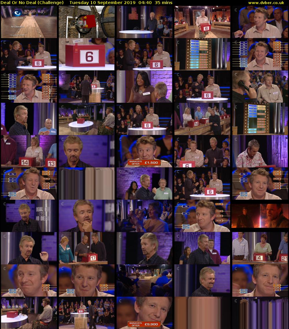 Deal Or No Deal (Challenge) Tuesday 10 September 2019 04:40 - 05:15