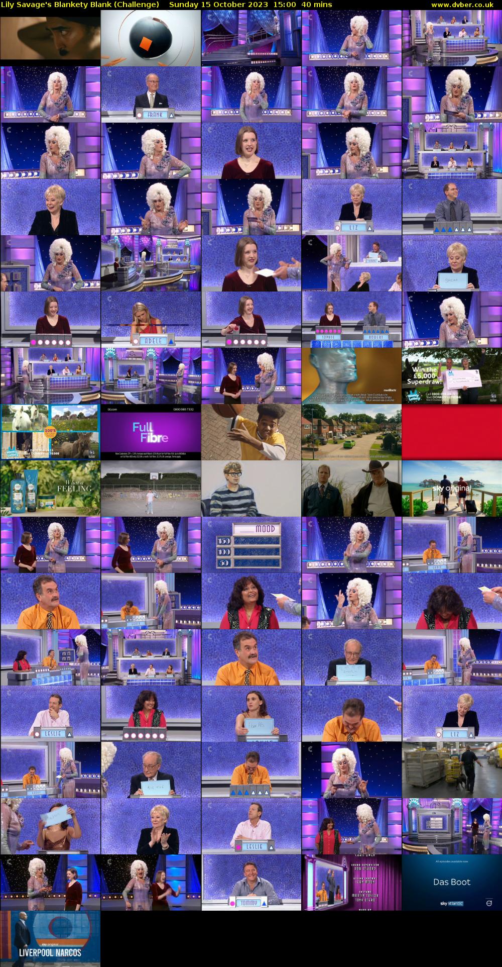 Lily Savage's Blankety Blank (Challenge) Sunday 15 October 2023 15:00 - 15:40