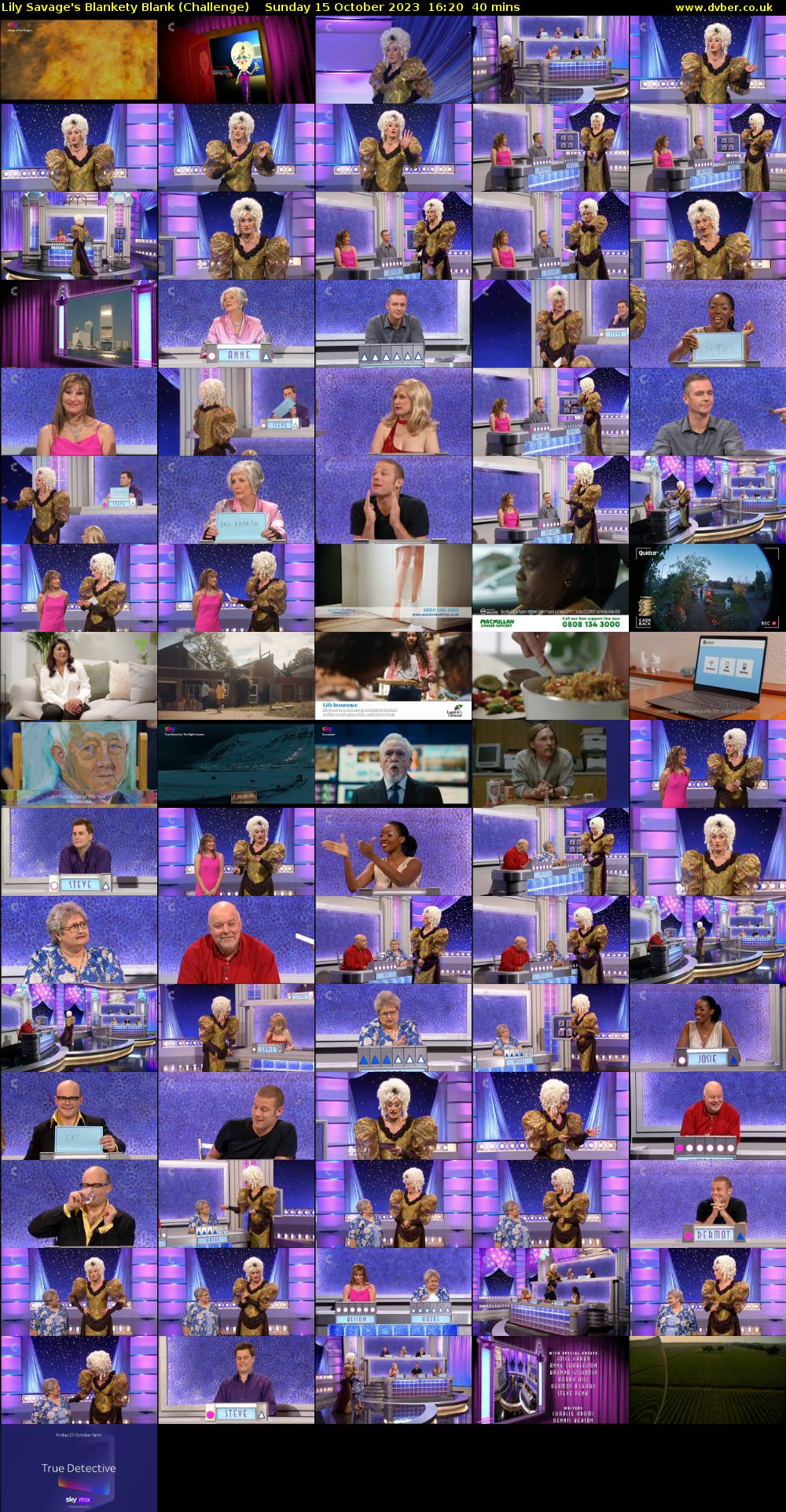 Lily Savage's Blankety Blank (Challenge) Sunday 15 October 2023 16:20 - 17:00