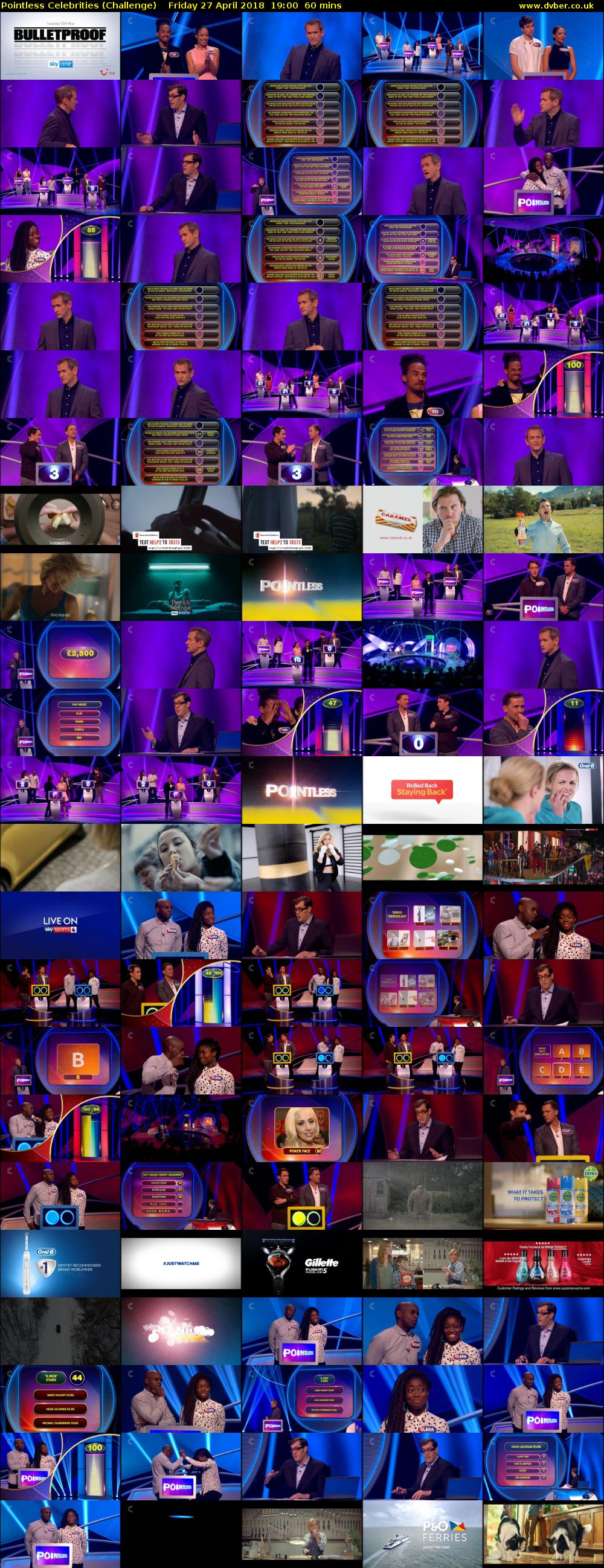 Pointless Celebrities (Challenge) Friday 27 April 2018 19:00 - 20:00