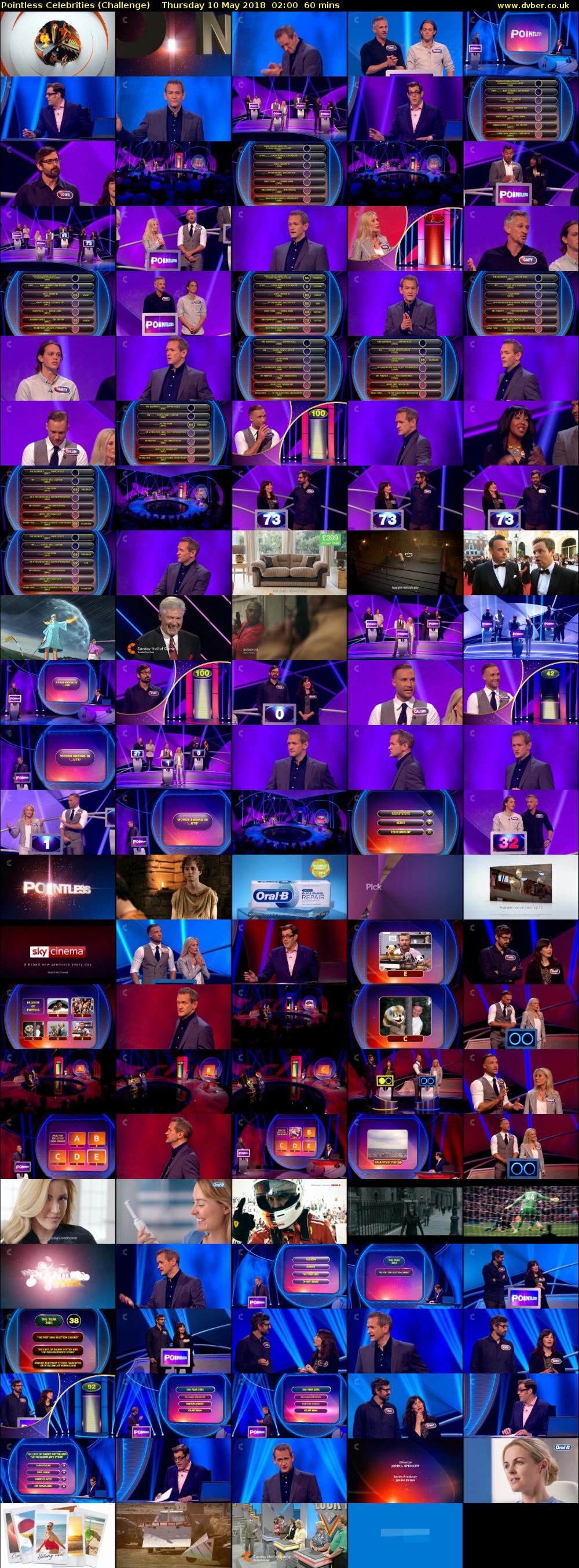 Pointless Celebrities (Challenge) Thursday 10 May 2018 02:00 - 03:00