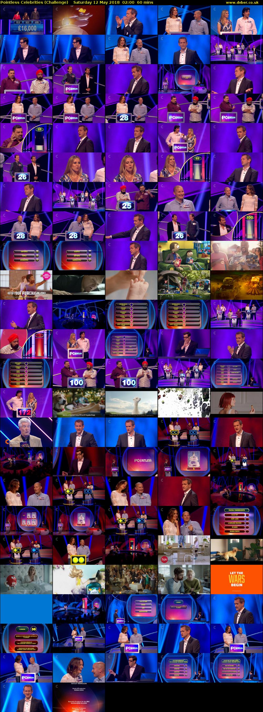 Pointless Celebrities (Challenge) Saturday 12 May 2018 02:00 - 03:00