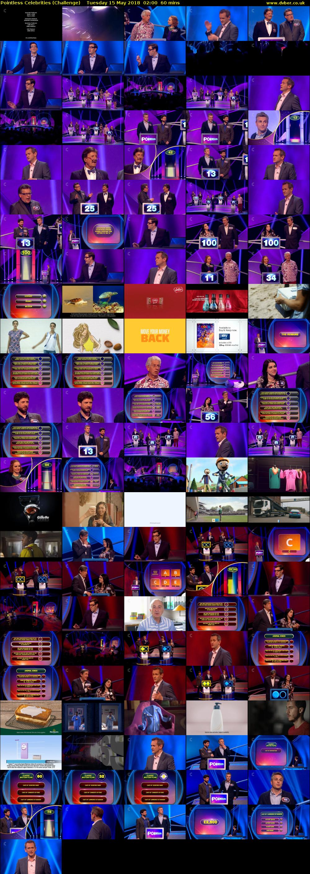 Pointless Celebrities (Challenge) Tuesday 15 May 2018 02:00 - 03:00