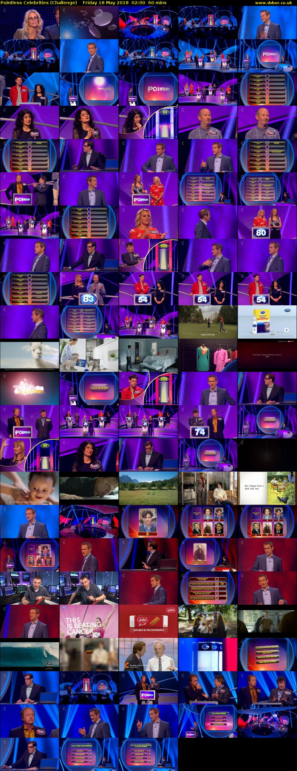 Pointless Celebrities (Challenge) Friday 18 May 2018 02:00 - 03:00