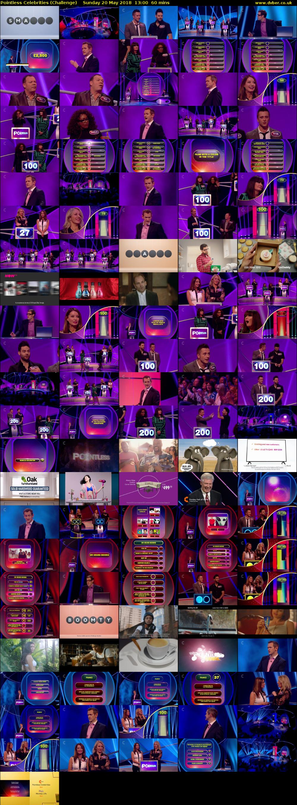 Pointless Celebrities (Challenge) Sunday 20 May 2018 13:00 - 14:00
