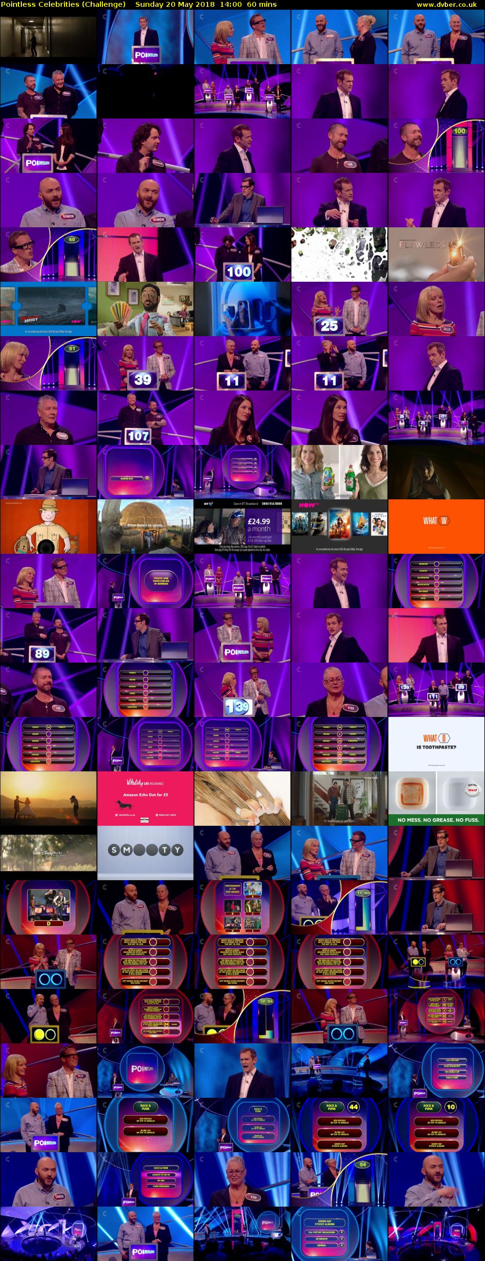 Pointless Celebrities (Challenge) Sunday 20 May 2018 14:00 - 15:00