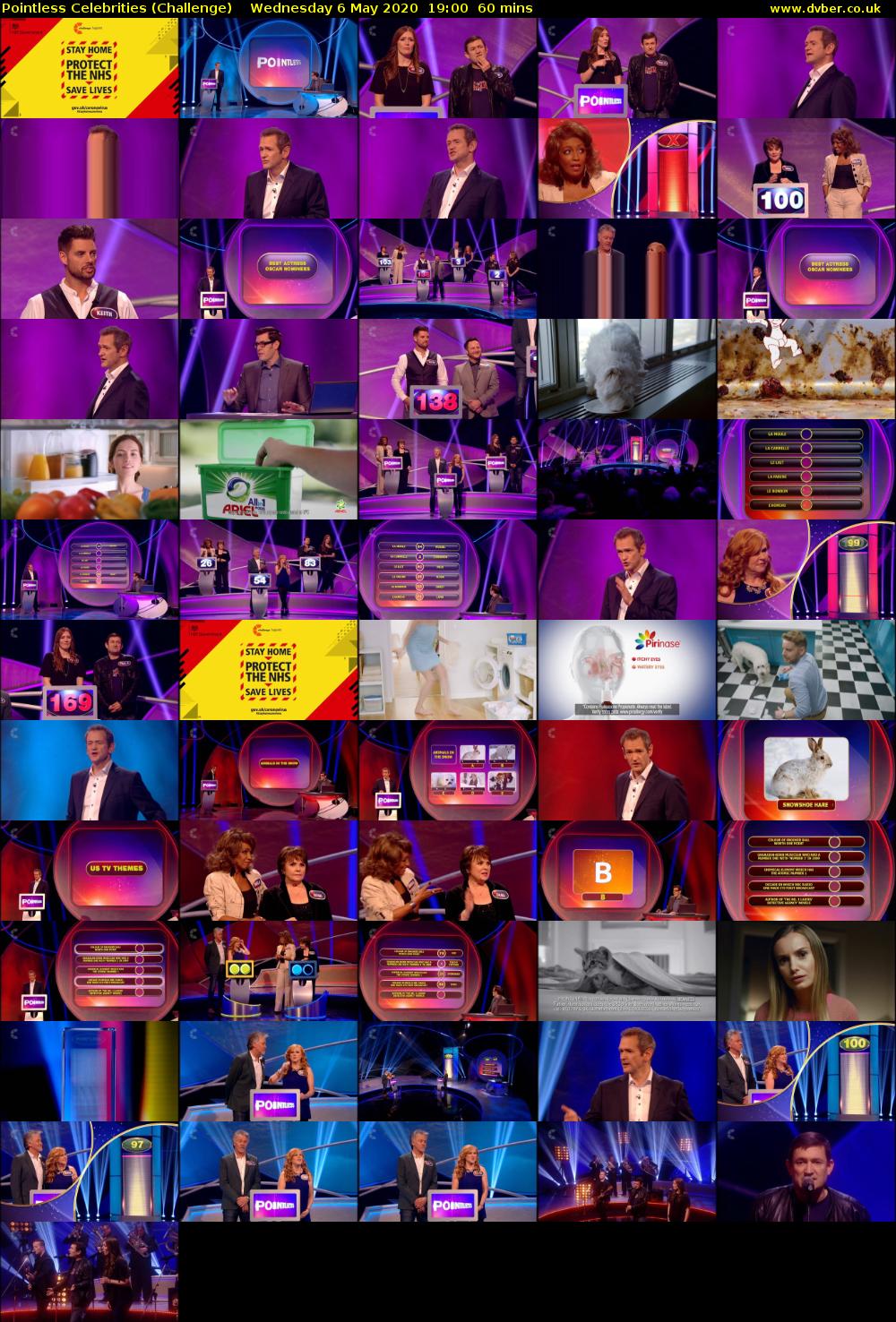Pointless Celebrities (Challenge) Wednesday 6 May 2020 19:00 - 20:00
