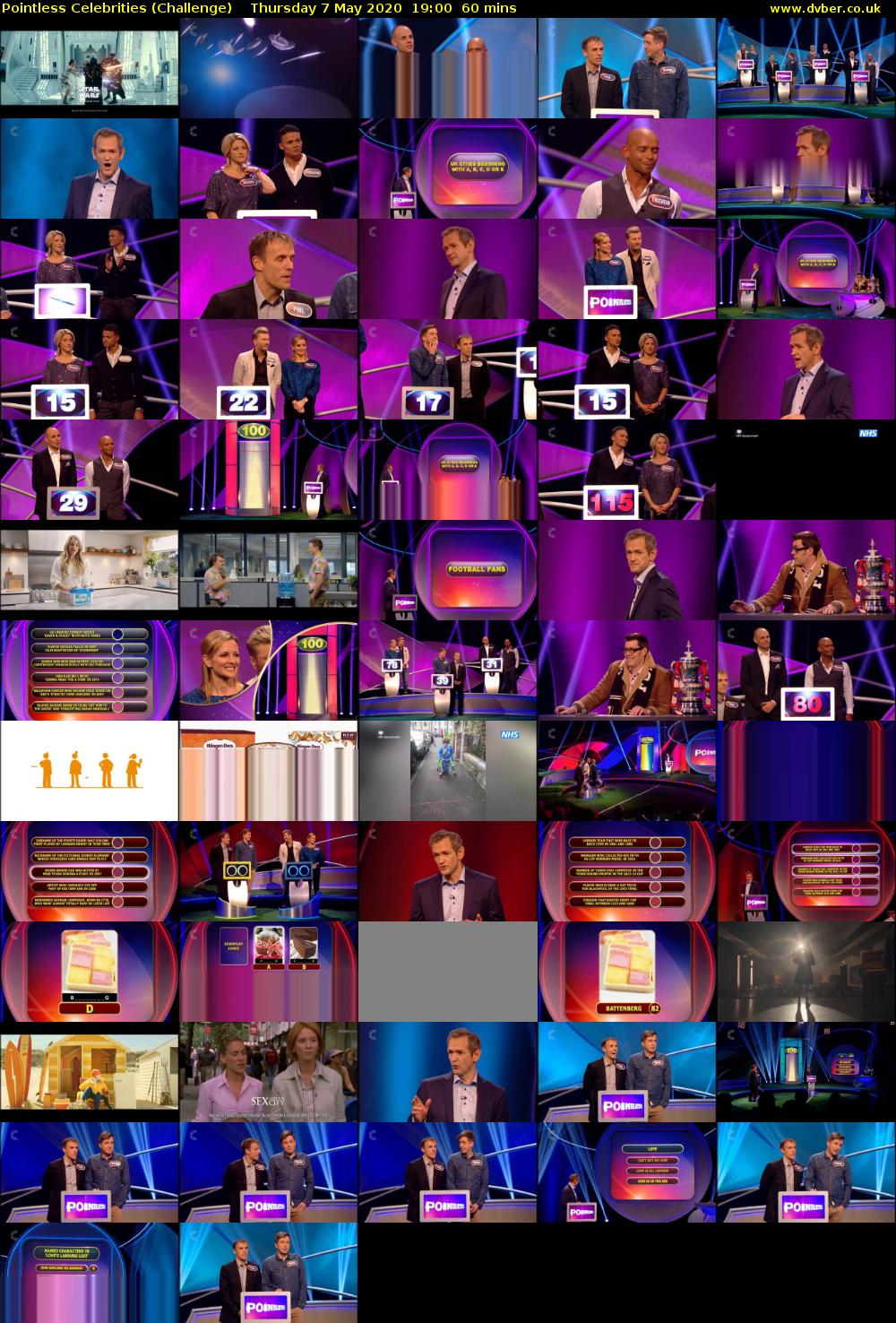 Pointless Celebrities (Challenge) Thursday 7 May 2020 19:00 - 20:00