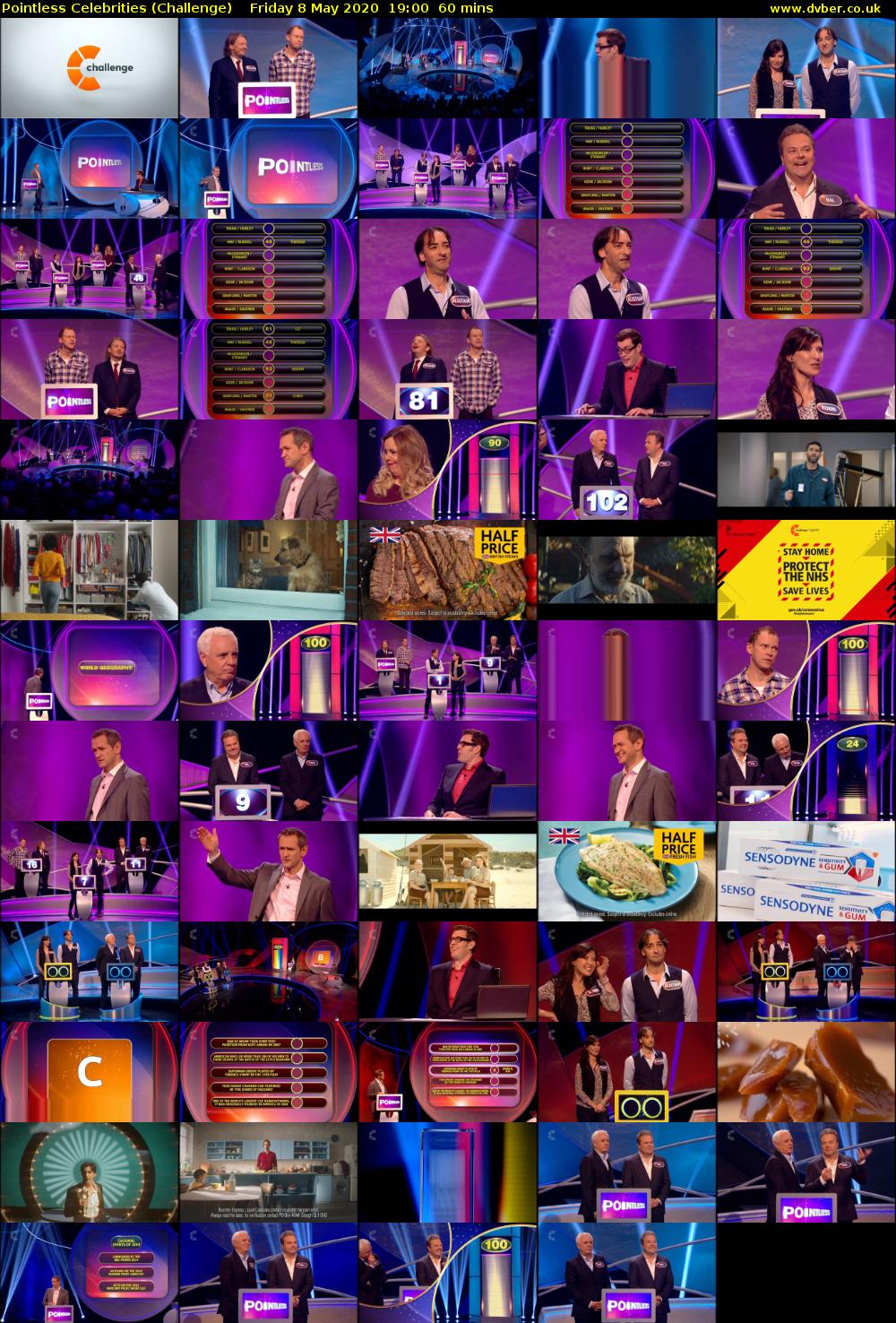 Pointless Celebrities (Challenge) Friday 8 May 2020 19:00 - 20:00