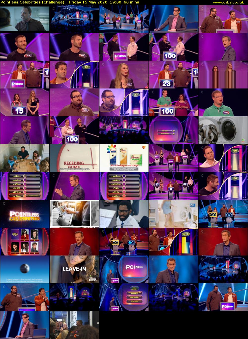 Pointless Celebrities (Challenge) Friday 15 May 2020 19:00 - 20:00