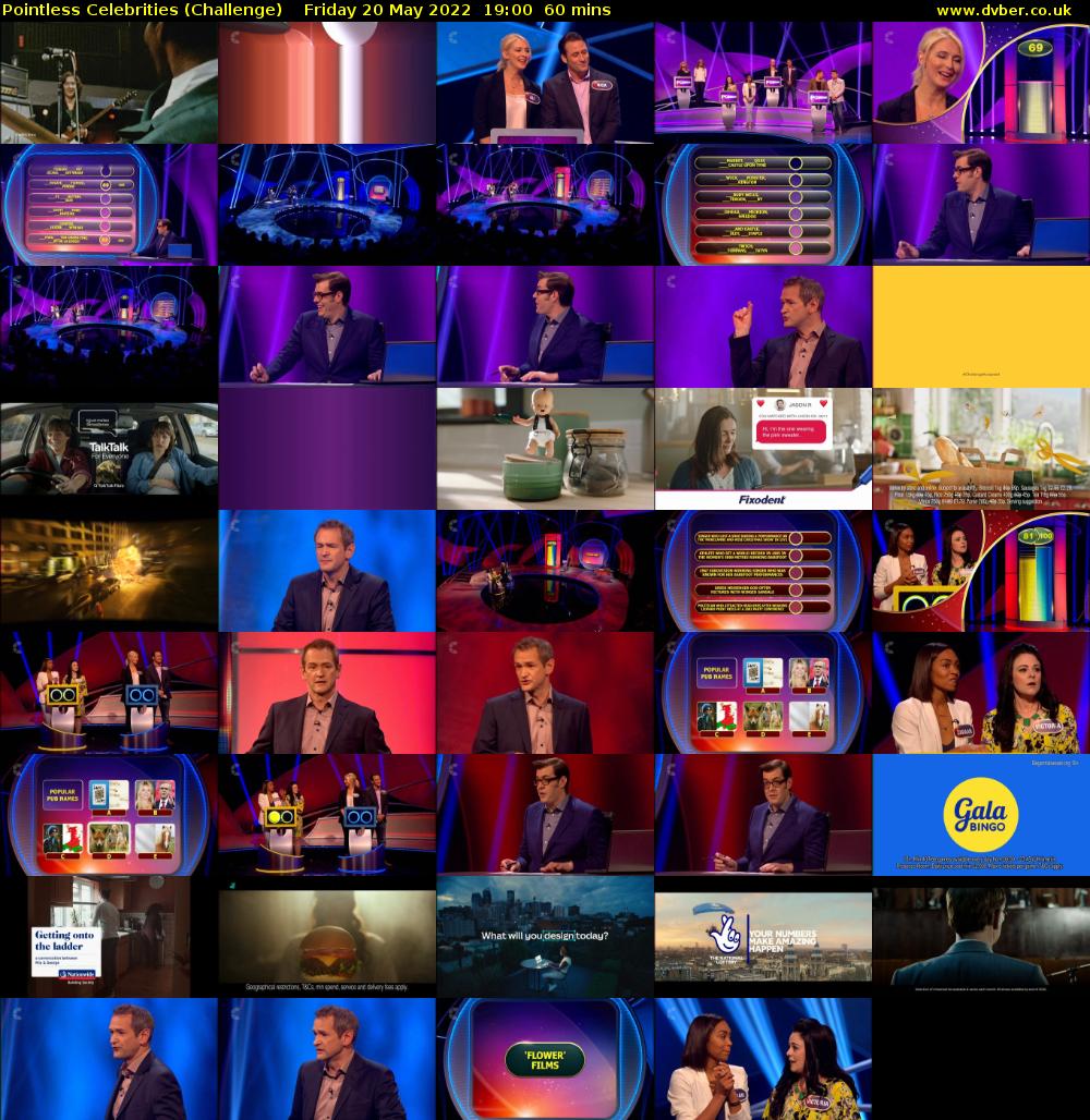 Pointless Celebrities (Challenge) Friday 20 May 2022 19:00 - 20:00