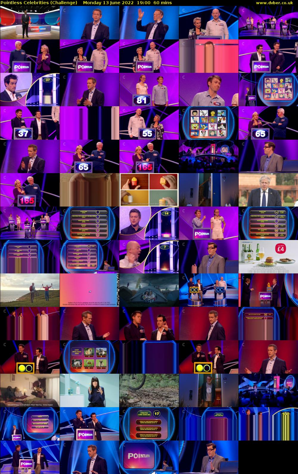 Pointless Celebrities (Challenge) Monday 13 June 2022 19:00 - 20:00