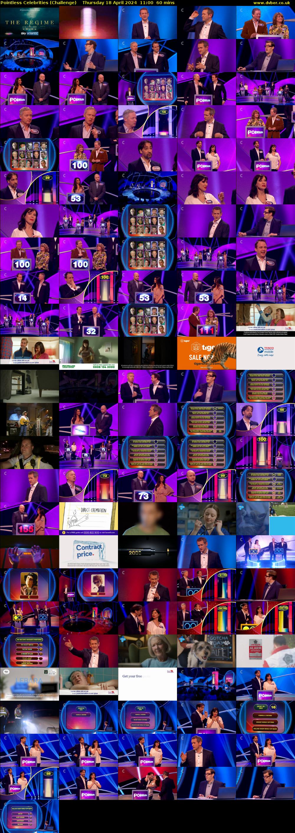 Pointless Celebrities (Challenge) Thursday 18 April 2024 11:00 - 12:00