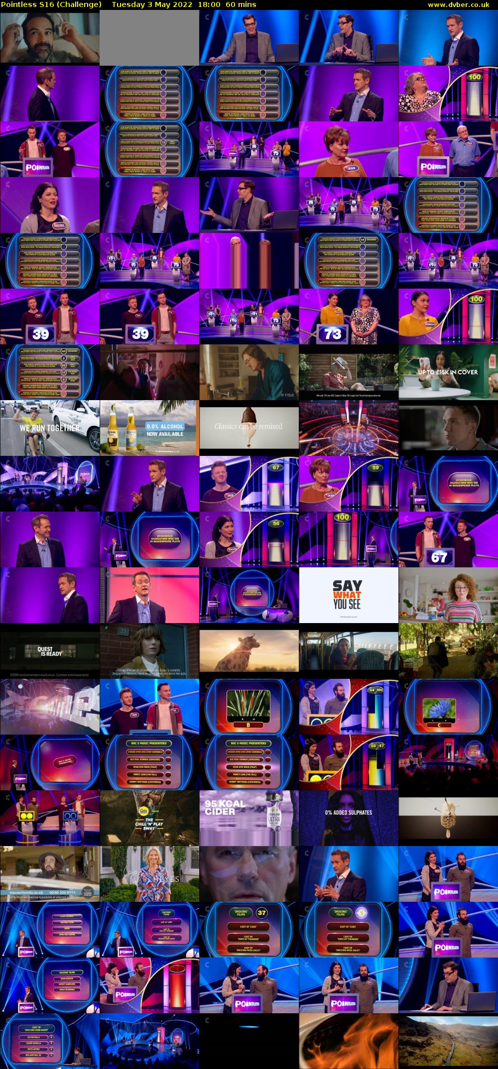 Pointless S16 (Challenge) Tuesday 3 May 2022 18:00 - 19:00