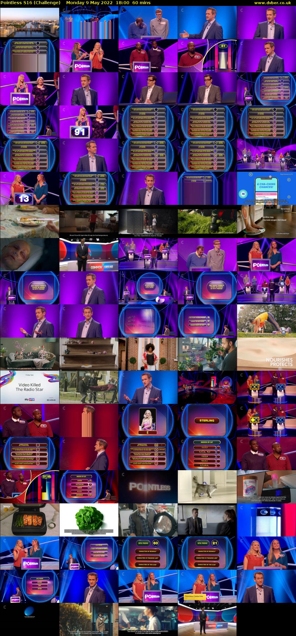 Pointless S16 (Challenge) Monday 9 May 2022 18:00 - 19:00