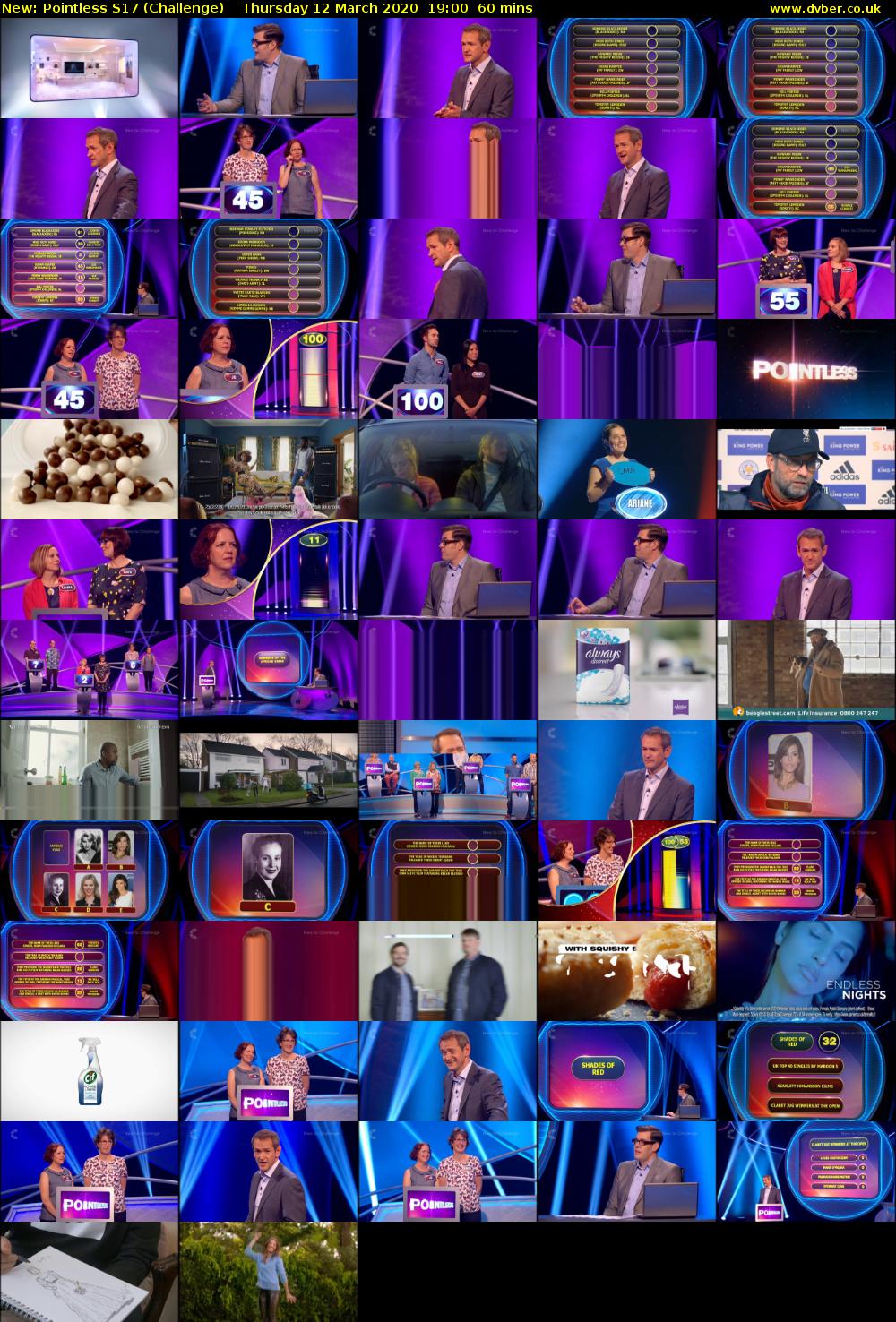 Pointless S17 (Challenge) Thursday 12 March 2020 19:00 - 20:00