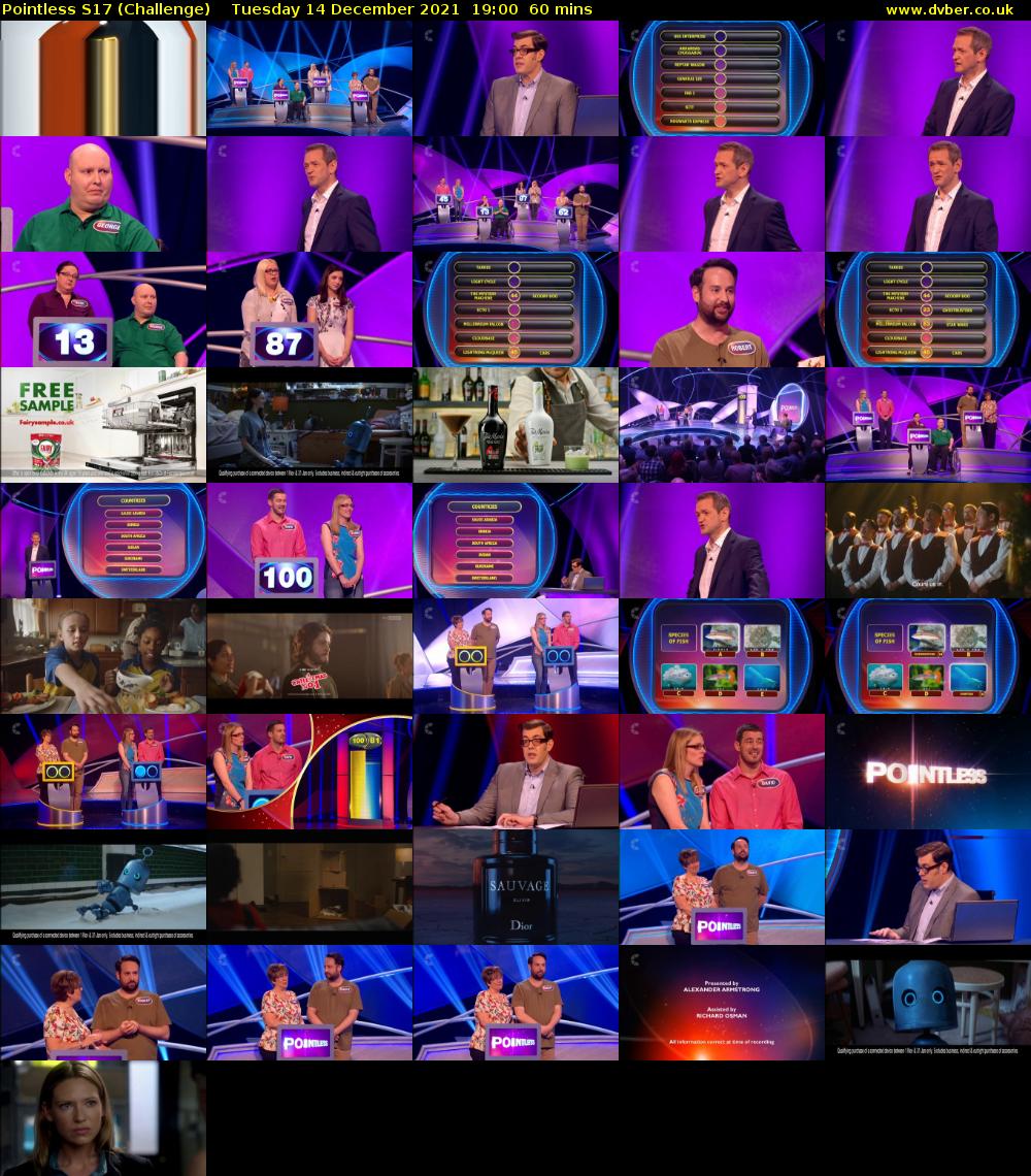 Pointless S17 (Challenge) Tuesday 14 December 2021 19:00 - 20:00