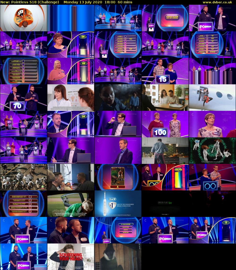 Pointless S18 (Challenge) Monday 13 July 2020 18:00 - 19:00