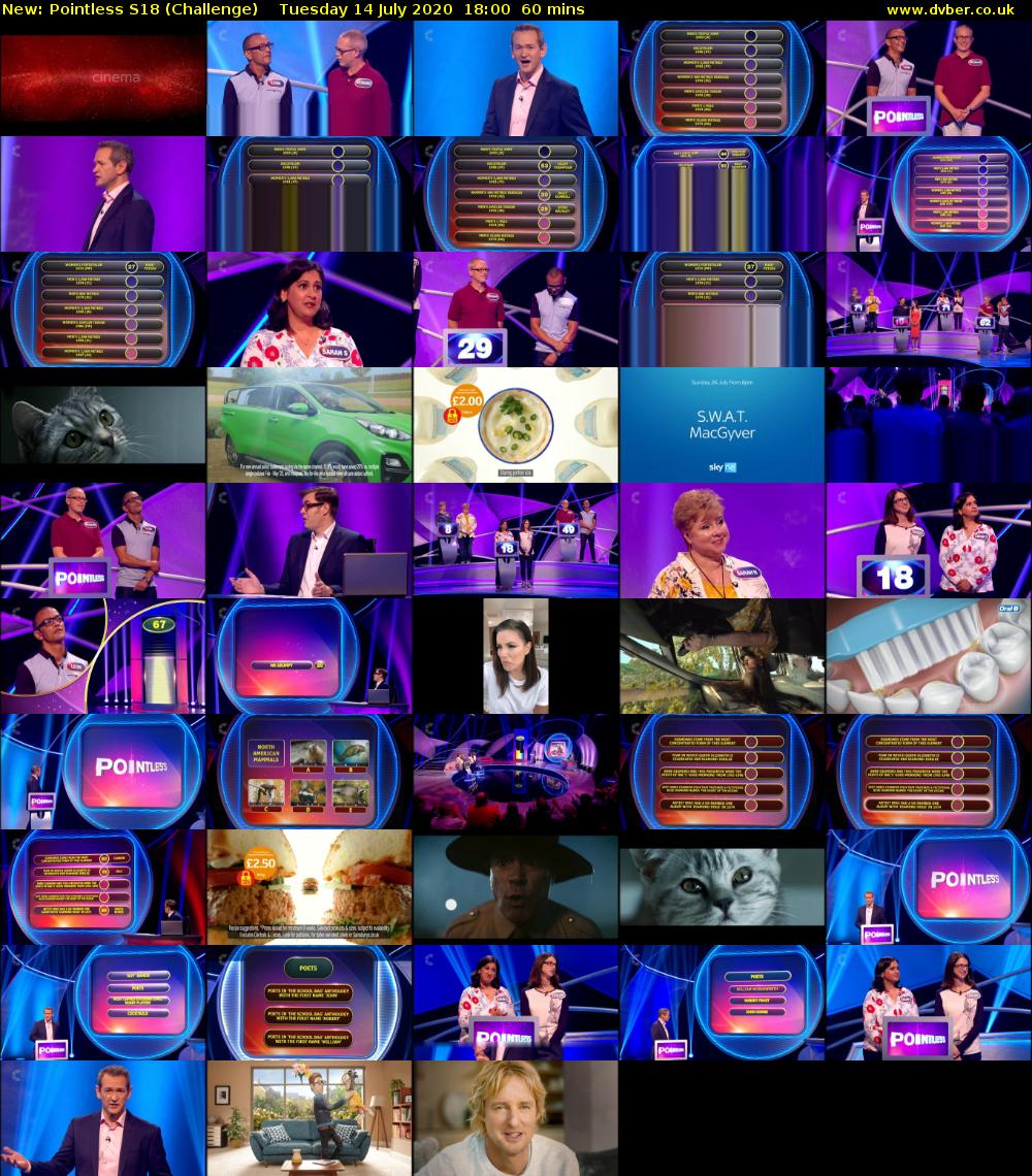 Pointless S18 (Challenge) Tuesday 14 July 2020 18:00 - 19:00