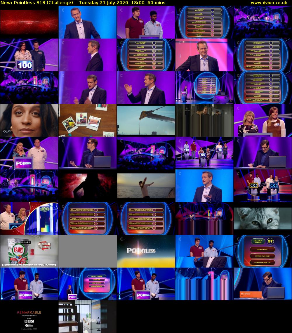 Pointless S18 (Challenge) Tuesday 21 July 2020 18:00 - 19:00