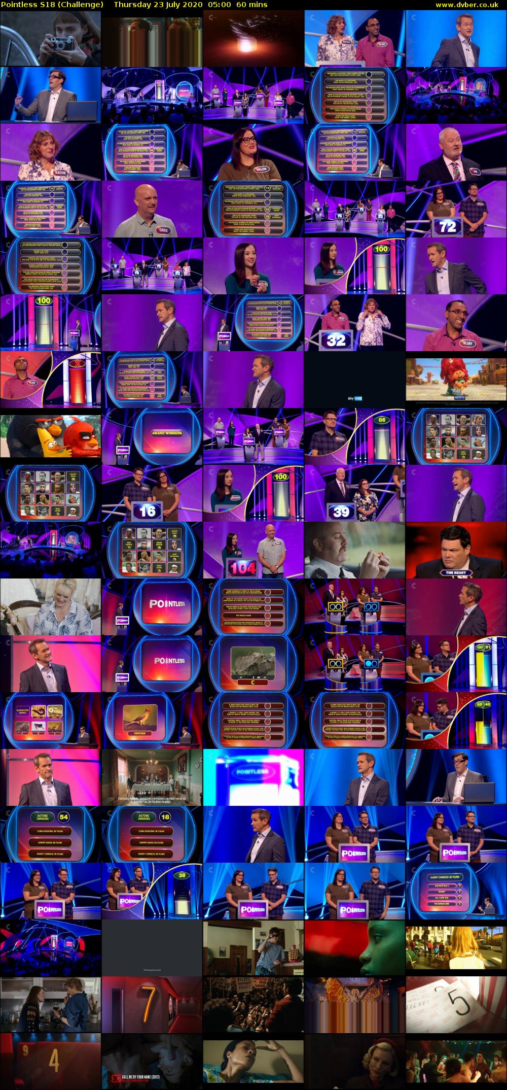 Pointless S18 (Challenge) Thursday 23 July 2020 05:00 - 06:00