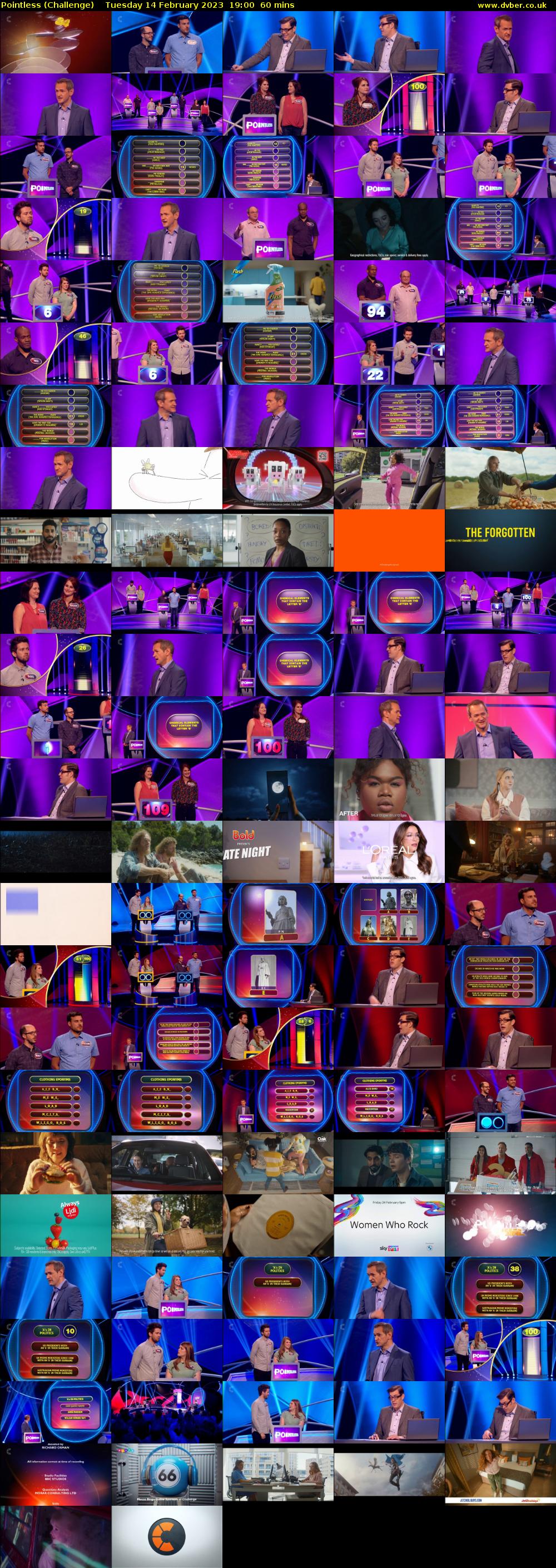 Pointless (Challenge) Tuesday 14 February 2023 19:00 - 20:00