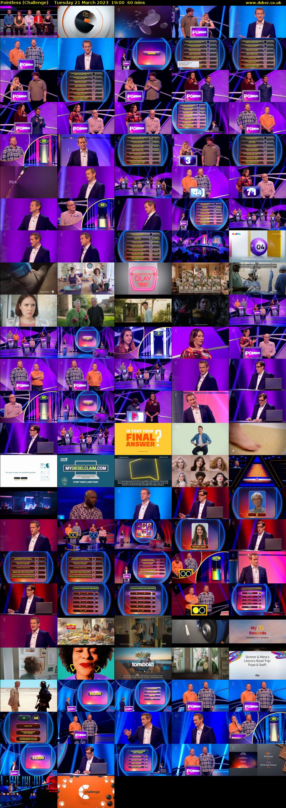 Pointless (Challenge) Tuesday 21 March 2023 19:00 - 20:00