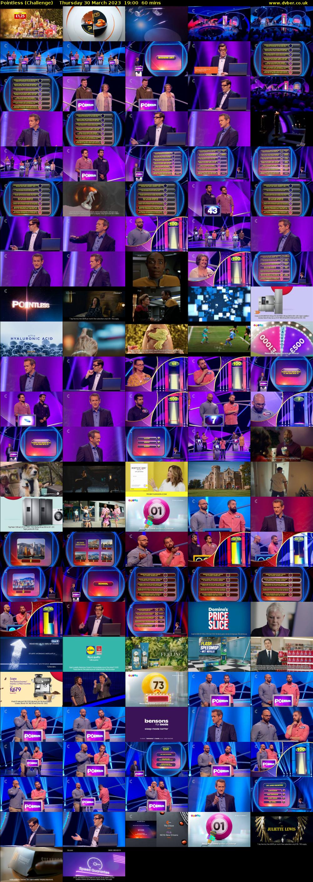 Pointless (Challenge) Thursday 30 March 2023 19:00 - 20:00