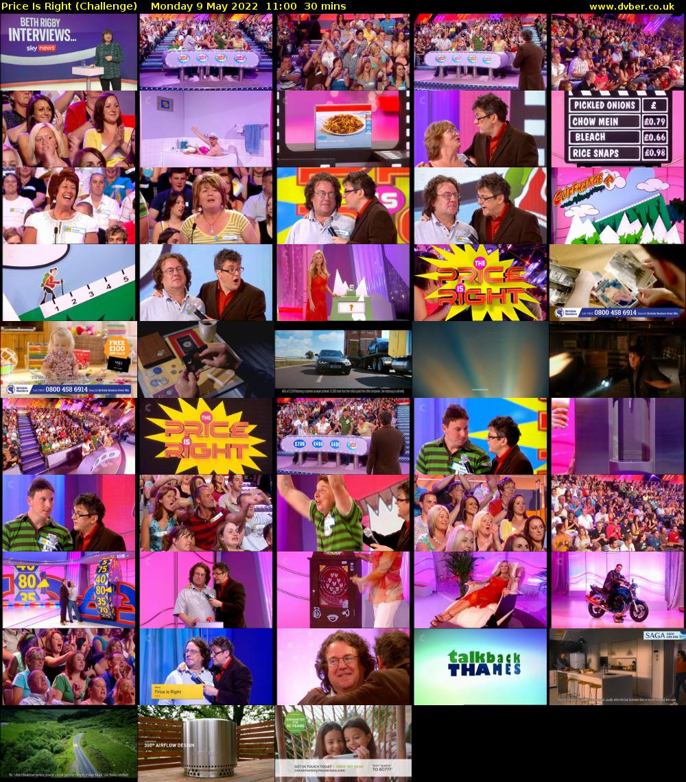 Price Is Right (Challenge) Monday 9 May 2022 11:00 - 11:30
