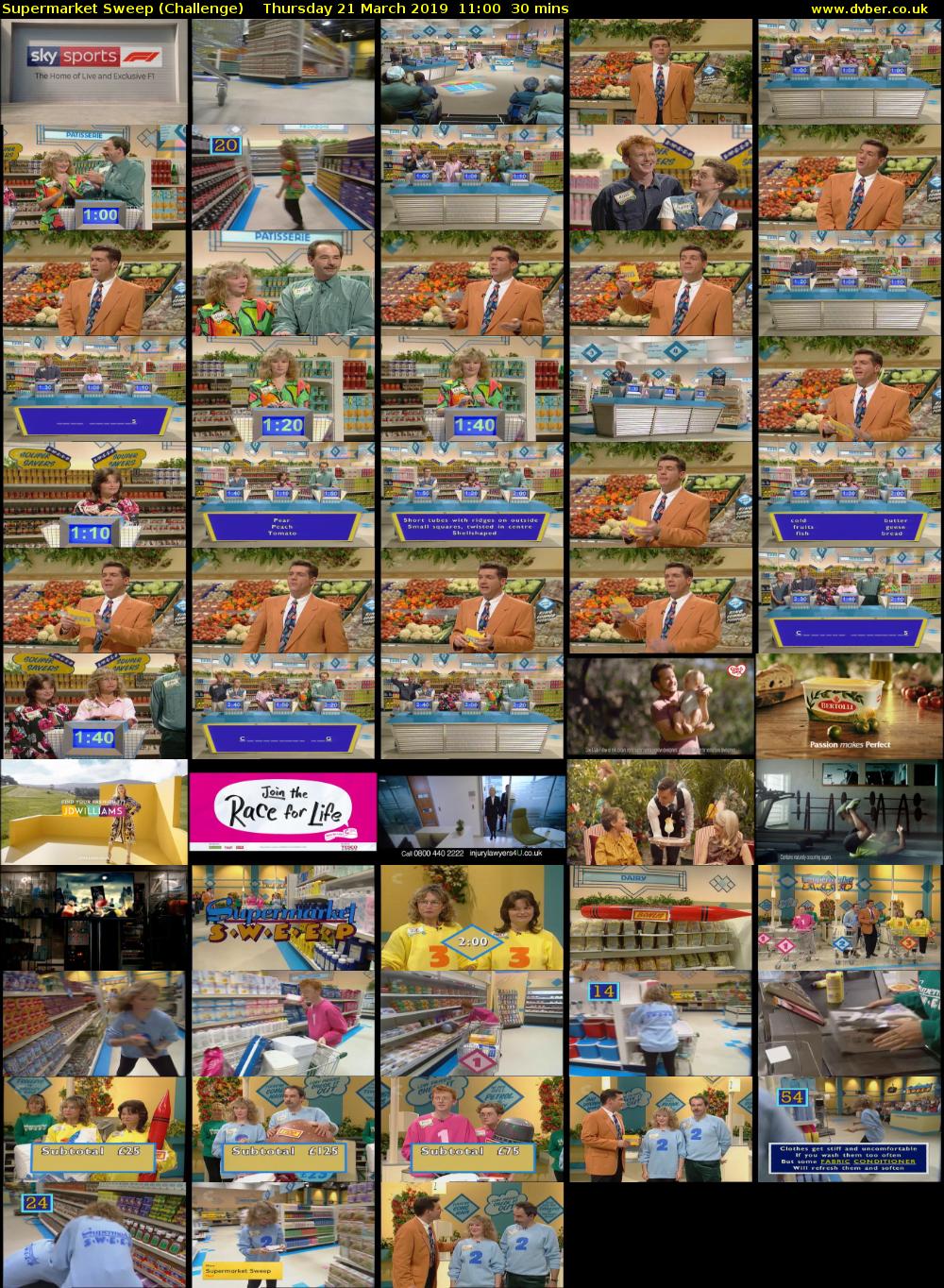 Supermarket Sweep (Challenge) Thursday 21 March 2019 11:00 - 11:30