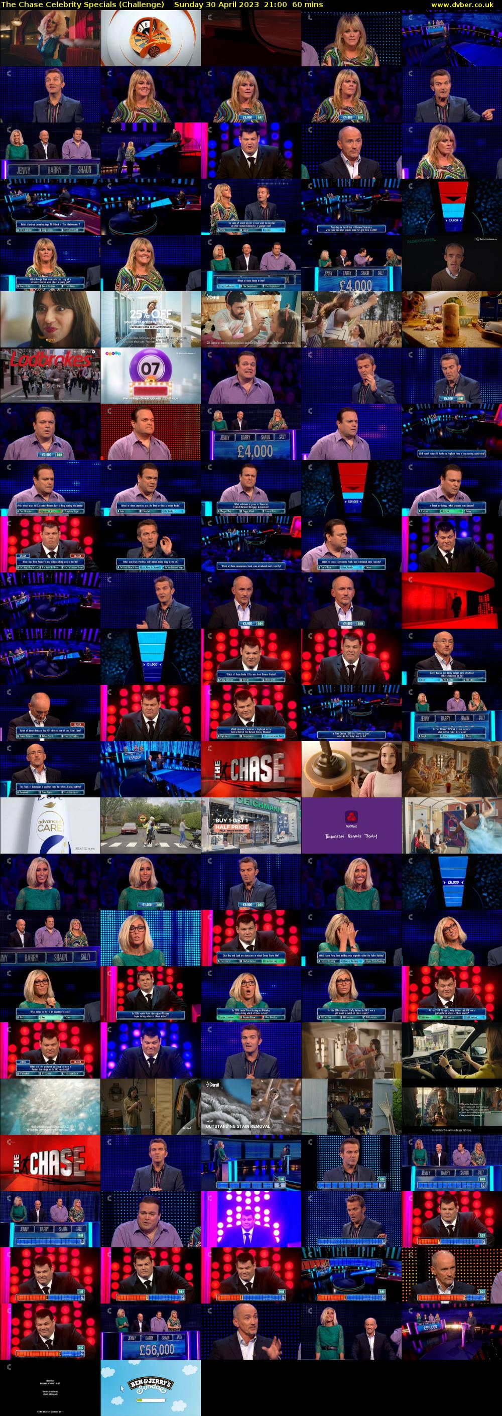 The Chase Celebrity Specials (Challenge) Sunday 30 April 2023 21:00 - 22:00