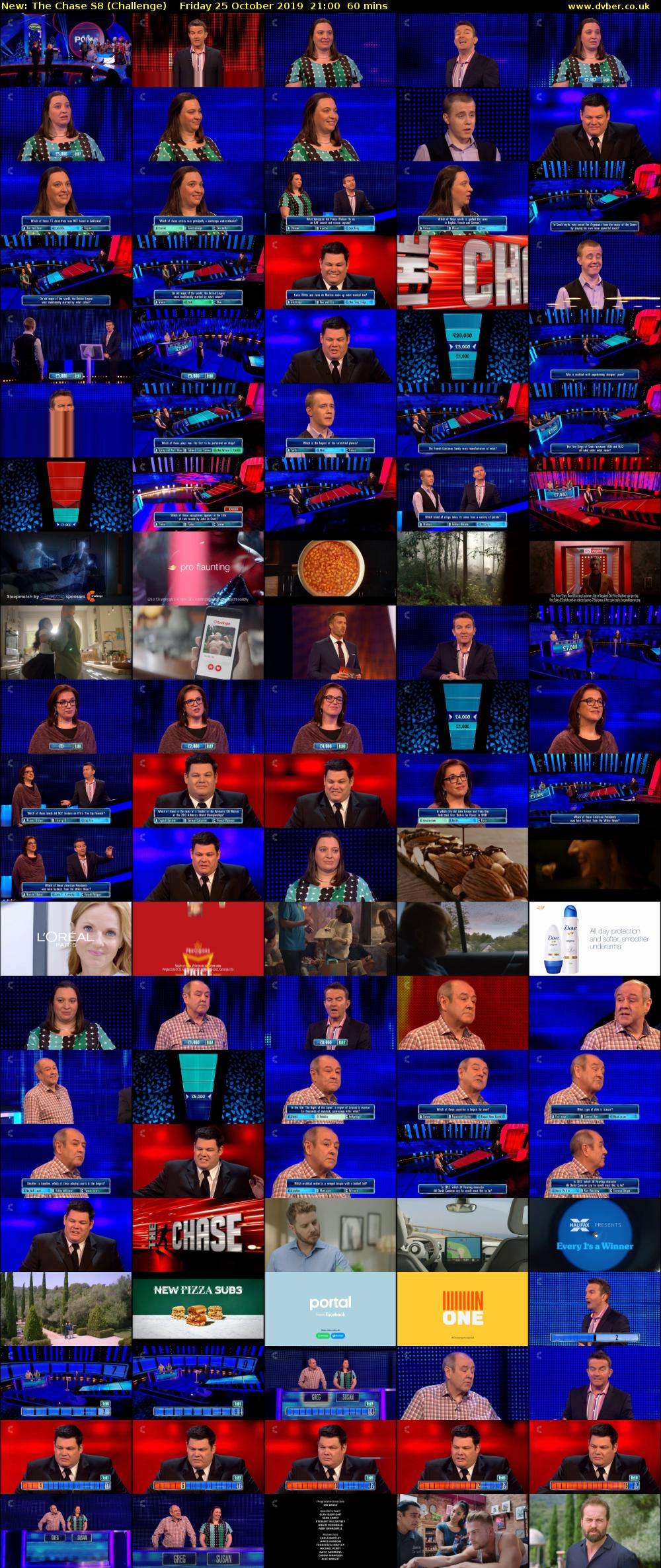 The Chase S8 (Challenge) Friday 25 October 2019 21:00 - 22:00