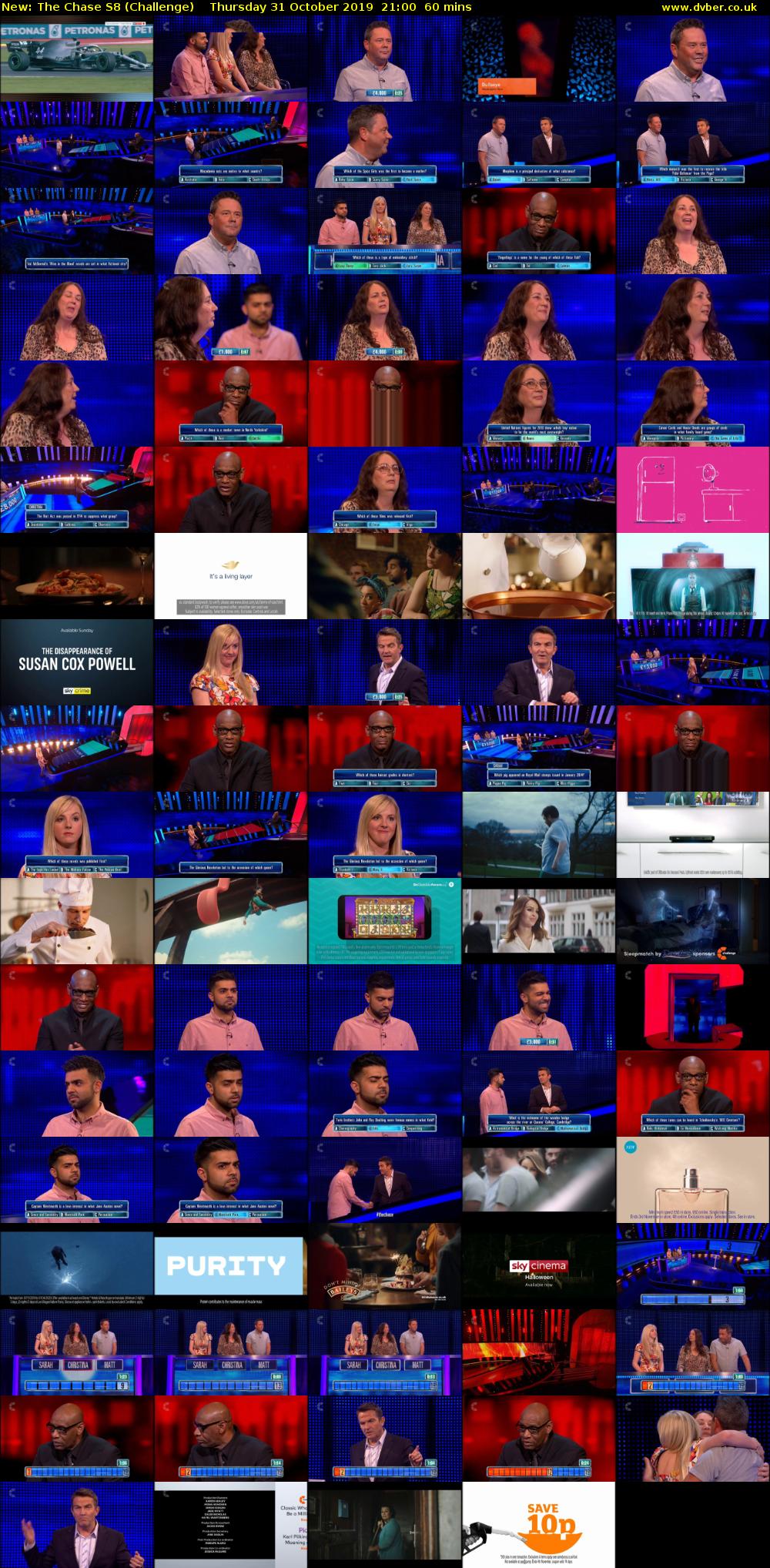 The Chase S8 (Challenge) Thursday 31 October 2019 21:00 - 22:00