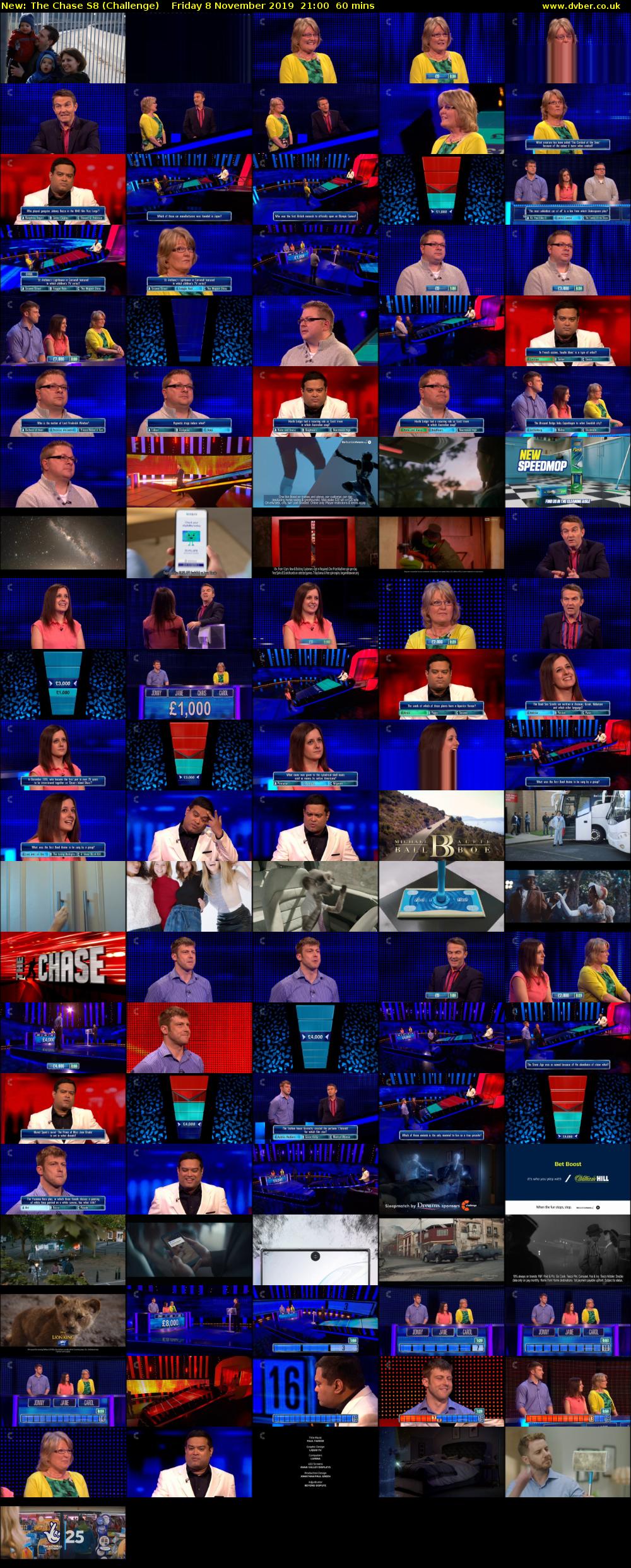 The Chase S8 (Challenge) Friday 8 November 2019 21:00 - 22:00