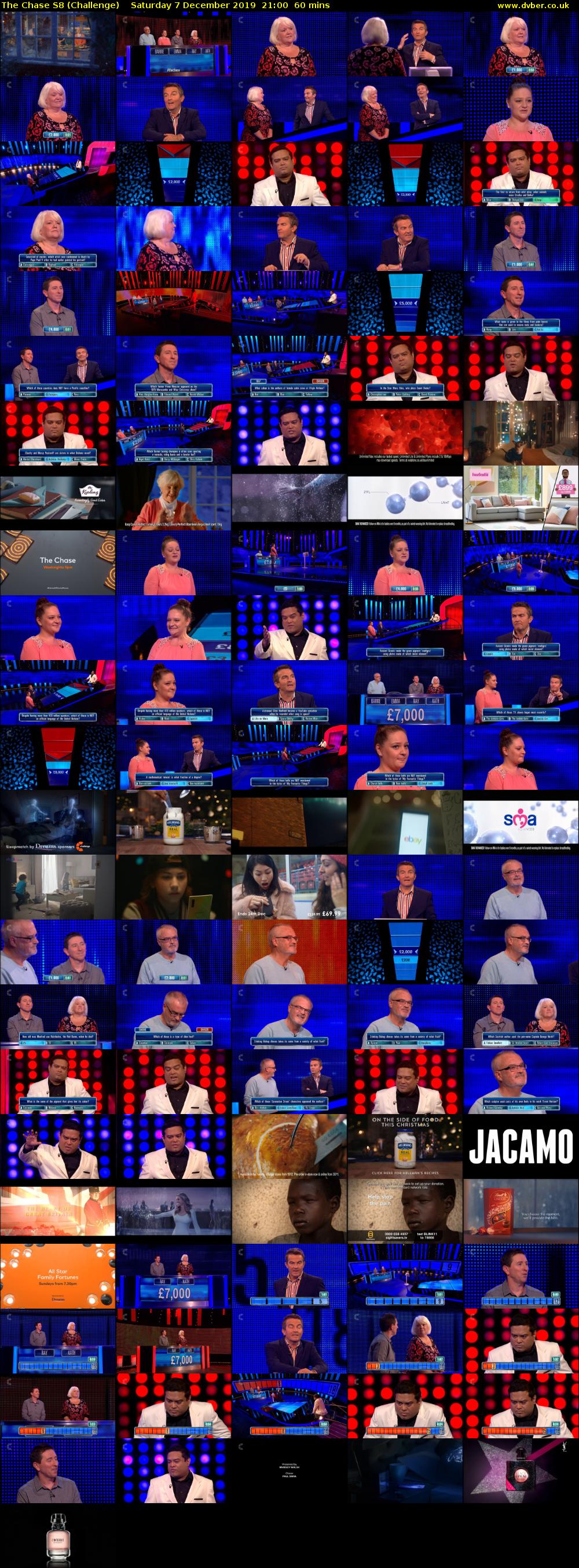 The Chase S8 (Challenge) Saturday 7 December 2019 21:00 - 22:00