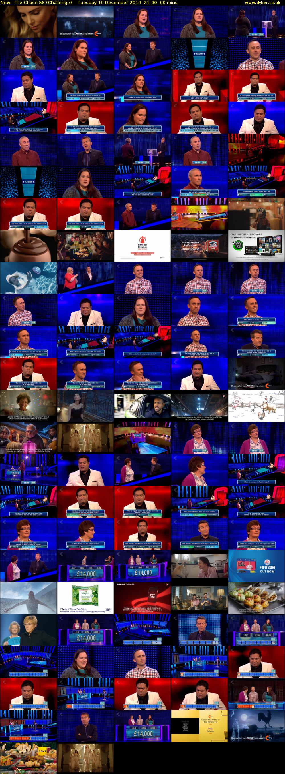 The Chase S8 (Challenge) Tuesday 10 December 2019 21:00 - 22:00