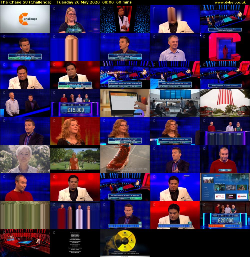 The Chase S8 (Challenge) Tuesday 26 May 2020 08:00 - 09:00