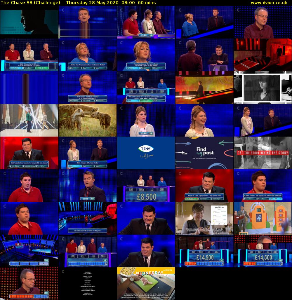 The Chase S8 (Challenge) Thursday 28 May 2020 08:00 - 09:00