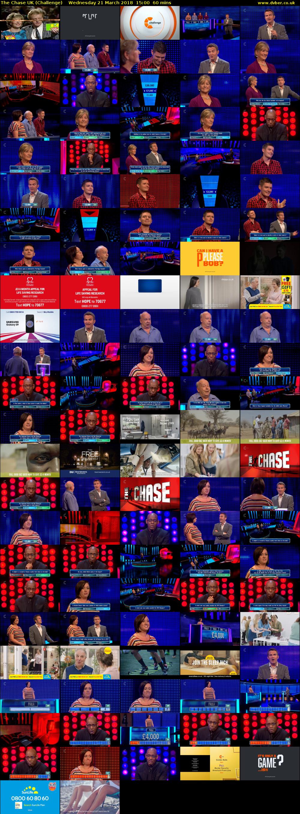 The Chase UK (Challenge) Wednesday 21 March 2018 15:00 - 16:00